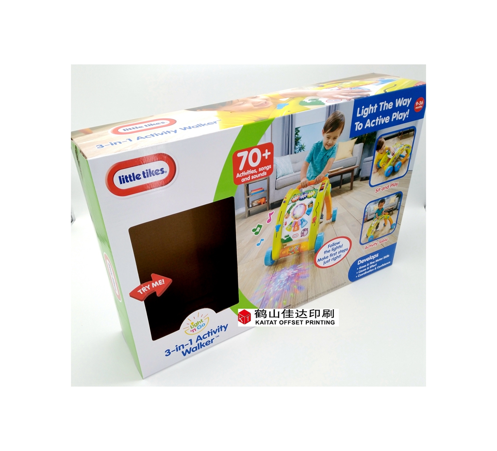 玩具包裝彩盒-學步車玩具彩盒