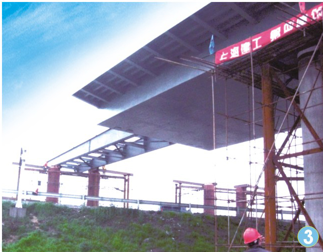 無錫惠澄大道跨線橋頂推工程
